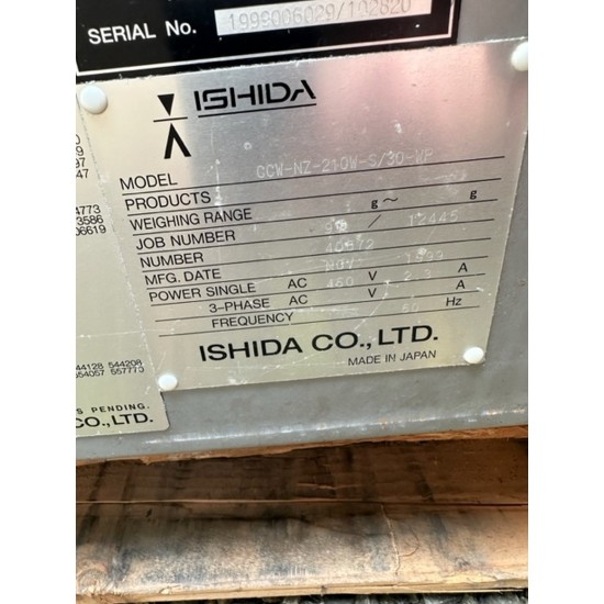 ISHIDA 10 station multi-head weigh scale